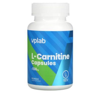 Vplab, L-Carnitine, 500 mg, 90 Capsules