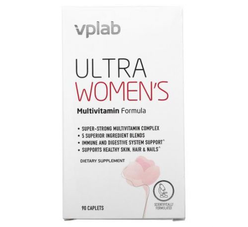 Vplab, Ultra Women’s, мультивітаміни для жінок, 90 капсул