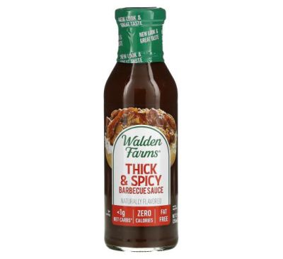 Walden Farms, Thick & Spicy Barbecue Sauce, 12 fl oz (355 ml)
