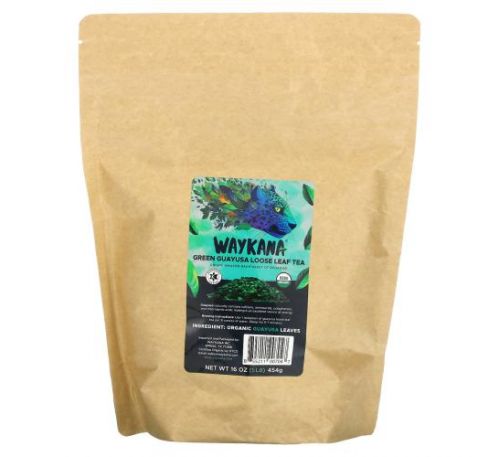 Waykana, Green Guayusa Loose Leaf Tea, 16 oz ( 454 g)