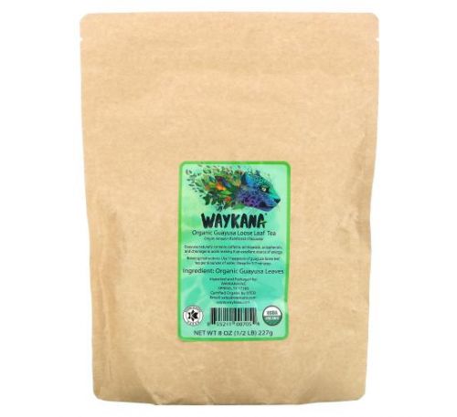 Waykana, Organic Guayusa Loose Leaf Tea, 8 oz ( 227 g)