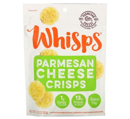 Whisps, Parmesan Cheese Crisps, 2.12 oz (60 g)