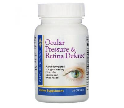 Whitaker Nutrition, Глазное давление и защита сетчатки, 30 капсул