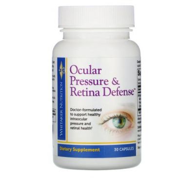Whitaker Nutrition, Ocular Pressure & Retina Defense, 30 Capsules