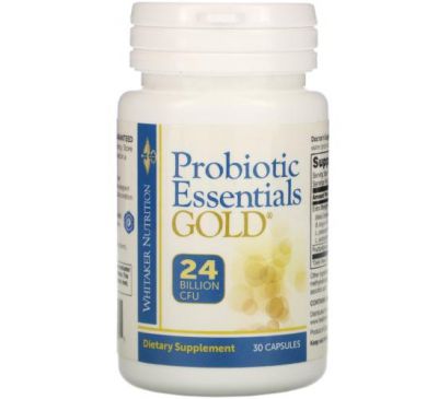 Whitaker Nutrition, Probiotic Essentials Gold, 24 Billion CFU, 30 Capsules