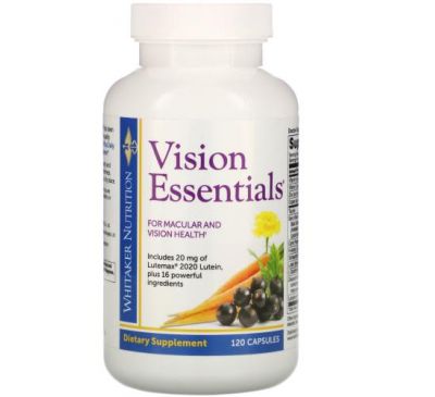 Whitaker Nutrition, Vision Essentials, 120 Capsules