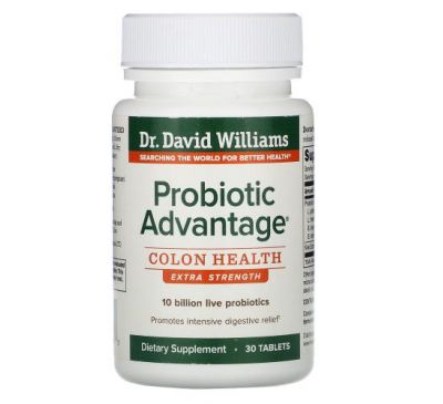 Williams Nutrition, Probiotic Advantage, Colon Health, Extra Strength, 30 Tablets