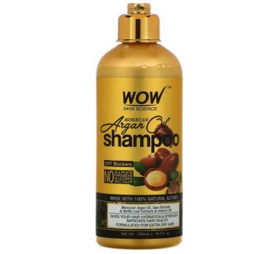 Wow Skin Science, Shampoo, Moroccan Argan Oil, 16.9 fl oz (500 ml)