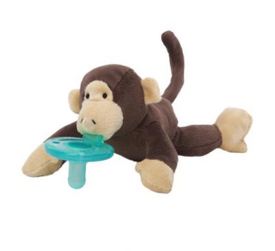WubbaNub, Infant Pacifier, Monkey, 0-6 Months, 1 Pacifier