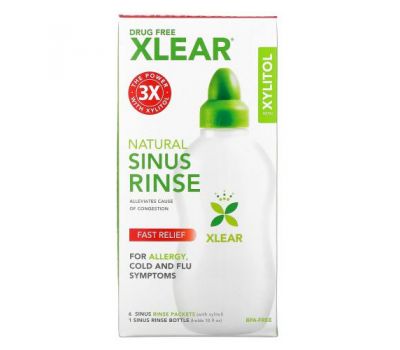 Xlear, Natural Sinus Rinse with Xylitol, 1 Kit