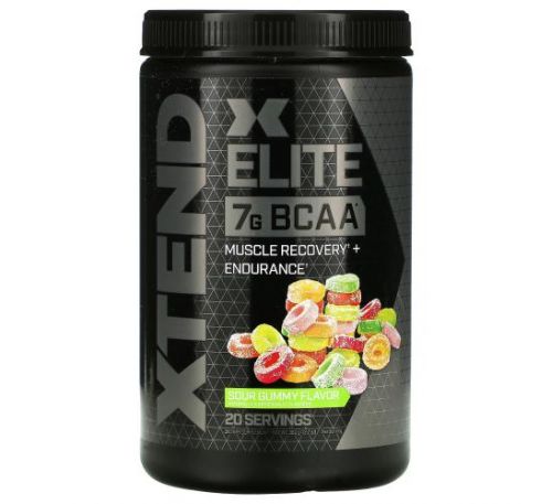 Xtend, Elite, 7G BCAA, Sour Gummy, 12.7 oz (360 g)