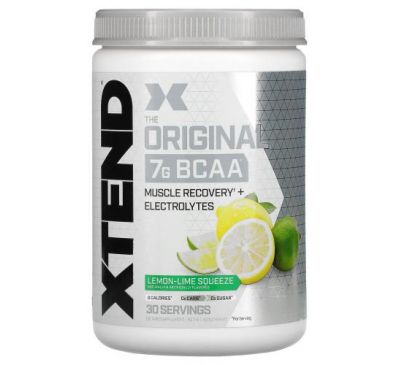 Xtend, Xtend, The Original, 7 г аминокислот с разветвленной цепью (BCAA), лимон-лайм, 420 г