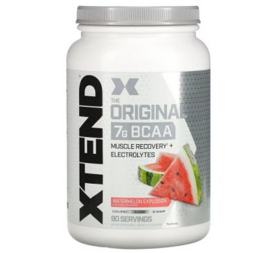 Xtend, The Original, 7 г аминокислот с разветвленной цепью (BCAA), со вкусом арбуза, 1,17 кг (2,58 фунта)