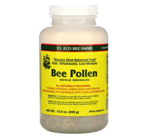 Y.S. Eco Bee Farms, Bee Pollen Granules, Whole, 10.0 oz (283 g)