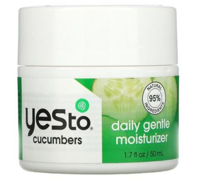 Yes To, Daily Gentle Moisturizer, Cucumbers, 1.7 fl oz (50 ml)