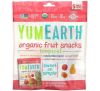 YumEarth, органічні фруктові снеки, смак тропічних фруктів, 5 пакетів, по 17,6 г (0,62 унції) кожен