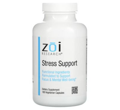 ZOI Research, засіб проти стресу, 180 вегетаріанських капсул