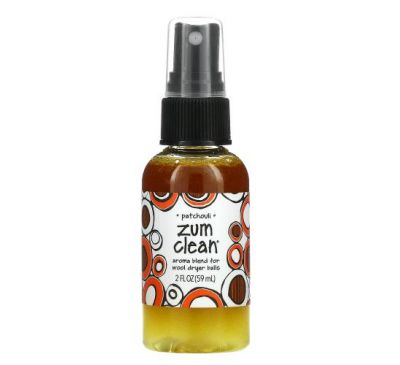 ZUM, Zum Clean, Aroma Blend for Wool Dryer Balls, Patchouli, 2 fl oz (59 ml)