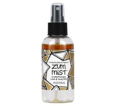 ZUM, Zum Mist, Aromatherapy Room & Body Mist, Frankincense & Myrrh, 4 fl oz