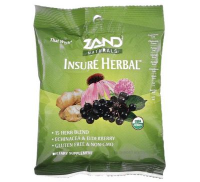 Zand, Naturals, Organic Insure Herbal, 18 Throat Lozenges