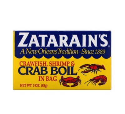 Zatarain's, Раки, креветки и крабы в пакетиках, 85 г (3 унции)
