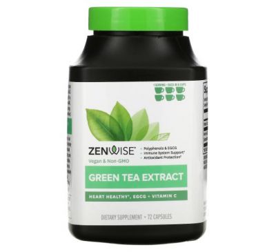 Zenwise Health, Green Tea Extract, 72 Capsules