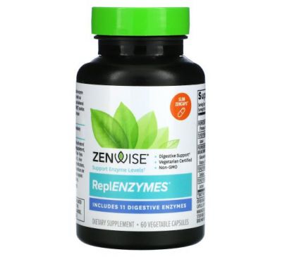 Zenwise Health, ReplENZYMES, 60 Vegetarian Capsules