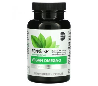 Zenwise Health, Vegan Omega-3, 120 Softgels