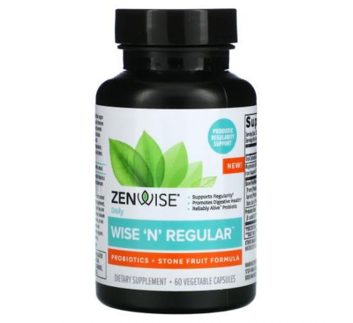 Zenwise Health, Wise 'N' Regular, 60 Vegetable Capsules
