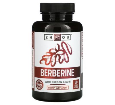 Zhou Nutrition, Berberine with Oregon Grape, 500 mg, 60 Veggie Capsules