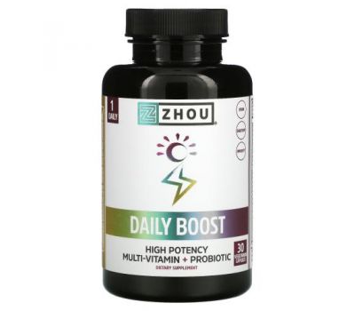 Zhou Nutrition, Daily Boost, 30 Vegetarian Capsules