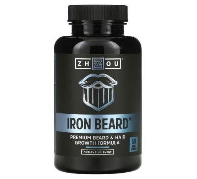 Zhou Nutrition, Iron Beard, 60 вегетарианских капсул