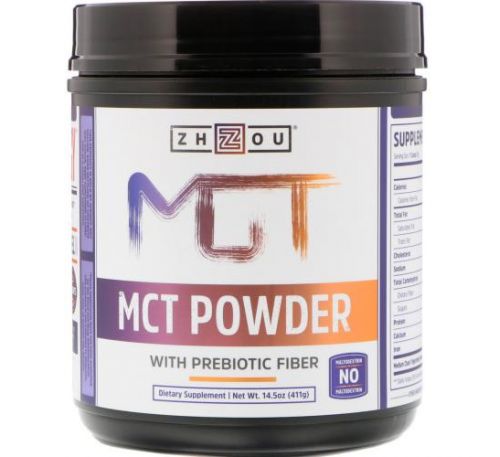 Zhou Nutrition, MCT Powder with Prebiotic Fiber, 14.5 oz (411 g)