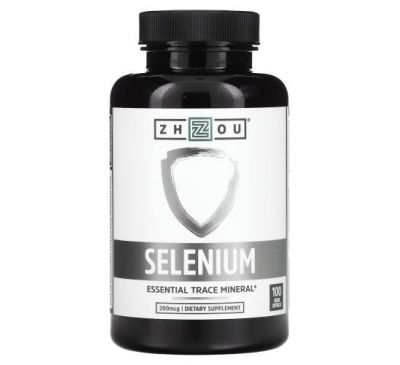 Zhou Nutrition, Selenium, 200 mcg, 100 Veggie Capsules