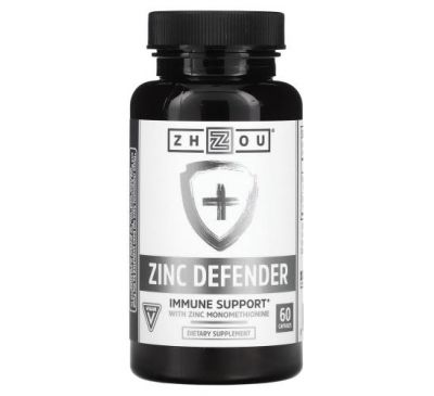Zhou Nutrition, Zinc Defender, 60 Capsules