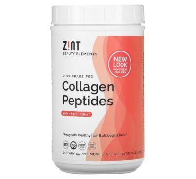 Zint, екологічно чисті пептиди колагену від тварин трав’яного відгодовування, 907 г (2 фунти)