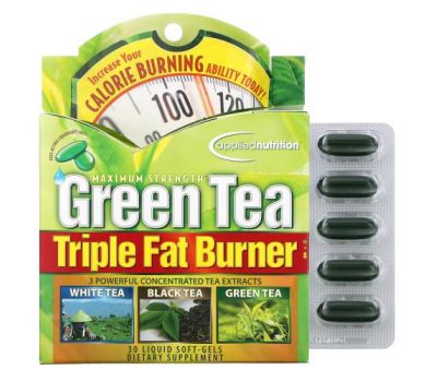 appliednutrition, Green Tea Triple Fat Burner, 30 Liquid Softgels