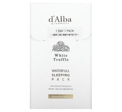 d'Alba, увлажняющая ночная маска для лица с белым трюфелем, 48 мл (1,62 жидк. унции)